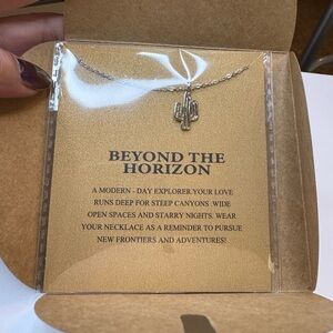 Symbolic Silver Necklace - Beyond The Horizon